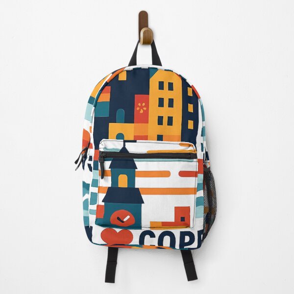 Item preview, Copenhagen Denmark Travel Souvenir - Nyhavn & Old Town Art designed and sold by OzzFrequency.