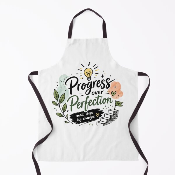 Item preview, Progress Over Perfection | Motivational Growth Mindset Quote | Positive Mental Health Journal Decal designed and sold by Pixanova.