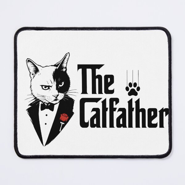 Item preview, The Catfather Funny Cat Dad | Parody Godfather Tuxedo Cat designed and sold by BlackCat Vibe.