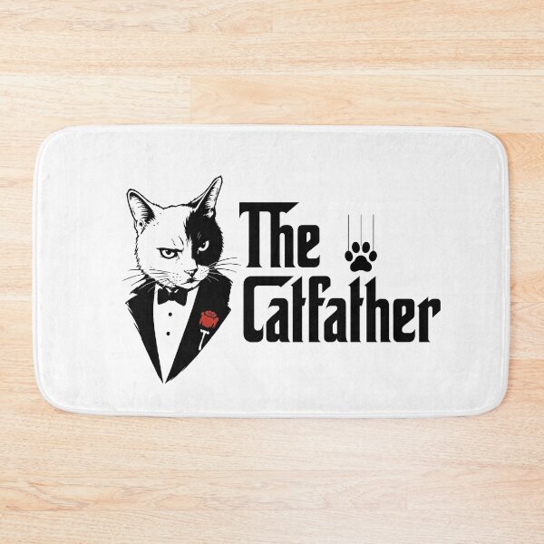 Item preview, The Catfather Funny Cat Dad | Parody Godfather Tuxedo Cat designed and sold by BlackCat Vibe.