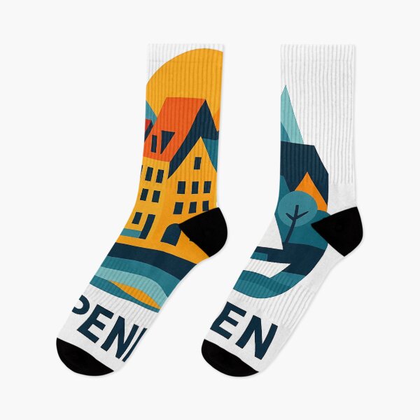 Item preview, Copenhagen Denmark Travel Souvenir - Nyhavn & Old Town Art designed and sold by OzzFrequency.