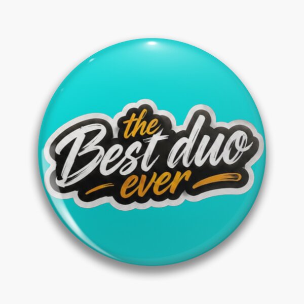 Item preview, The Best Duo Ever Yellow Brush - Best Friends Quote Sticker designed and sold by Scro-Ciob-Shop.