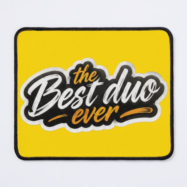 Item preview, The Best Duo Ever Yellow Brush - Best Friends Quote Sticker designed and sold by Scro-Ciob-Shop.