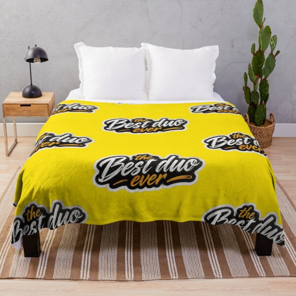 Item preview, The Best Duo Ever Yellow Brush - Best Friends Quote Sticker designed and sold by Scro-Ciob-Shop.