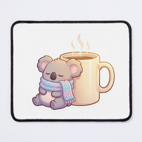 Item preview, Cute Sleeping Koala with Warm Coffee Mug designed and sold by abdelski.