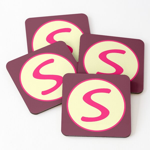 Item preview, Pink Alphabet Letter S Circle designed and sold by Jeallan Designs.