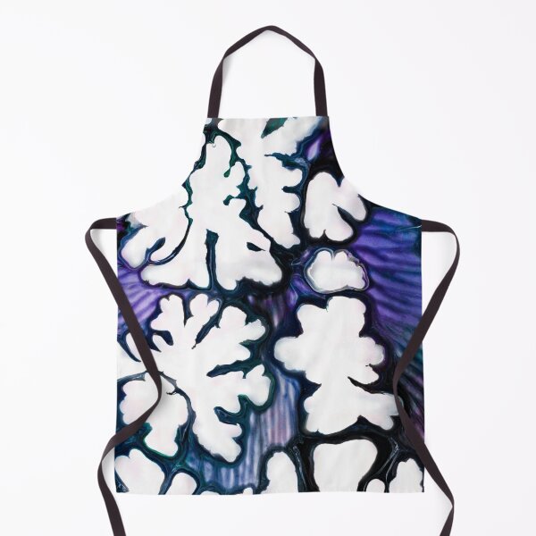 Item preview, Frost Bloom – Abstract Fluid Art in Deep Purple and Icy White designed and sold by BuckaBaby.