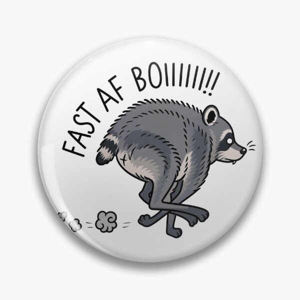Item preview, JIMOTHY Fast AF Boi Raccoon T-Shirt - Funny Trash Panda Meme Design designed and sold by Uglyandcute.