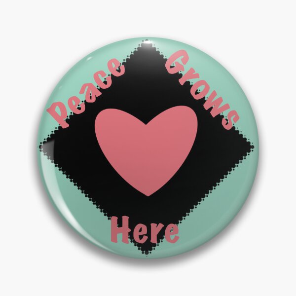 Item preview, Peace Grows Here - Simple Heart 94 designed and sold by StefanStudioArt.