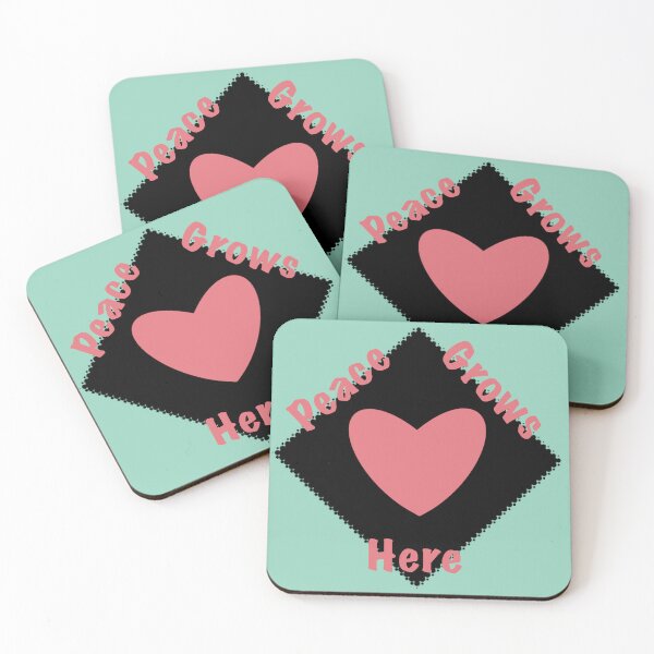 Item preview, Peace Grows Here - Simple Heart 94 designed and sold by StefanStudioArt.