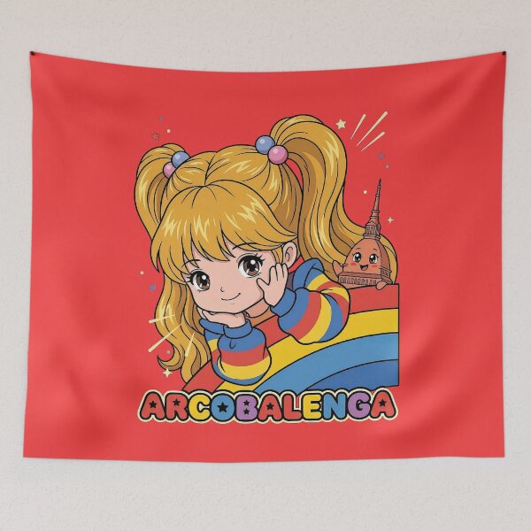 Item preview, Arcobalenga - Vintage 1980s Anime Turin Design designed and sold by Torinostalgia.