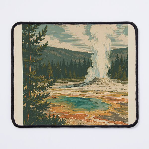 Item preview, Yellowstone National Park vintage postcard designed and sold by sami123456.