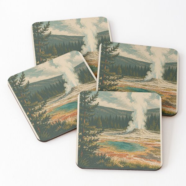 Item preview, Yellowstone National Park vintage postcard designed and sold by sami123456.