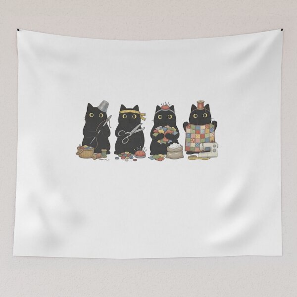 Item preview, Black Cats Sewing group fanart designed and sold by Gbriel3.