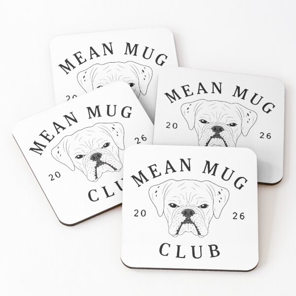 Item preview, Mean Mug Club White Boxer designed and sold by Pelch Art Studio.