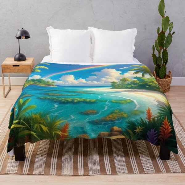 Item preview, Tropical Rainbow Island Paradise Coral Beach Lagoon designed and sold by Nexus Space.