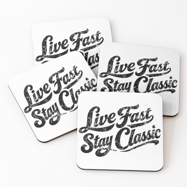 Item preview, Classic retro muscle car Live Fast Stay Classic hot rod T-Shirt designed and sold by BlueLineLAX.