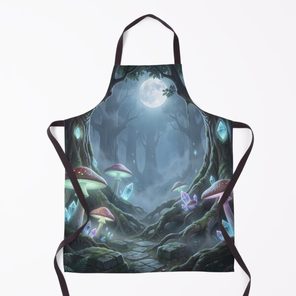 Artikelvorschau, Ätherischer Mondscheinhain – Leuchtende Pilz-Fantasy-Kunst entworfen und verkauft von LittleBigGifts.