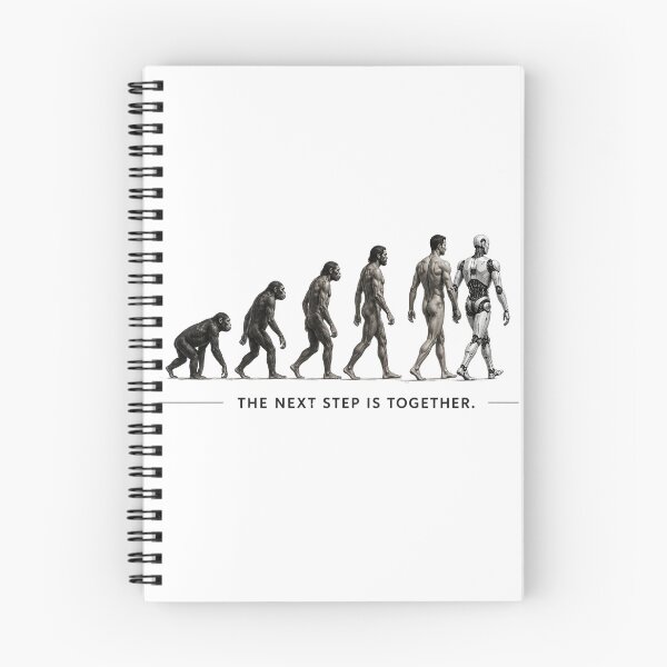 Item preview, The Next Step Is Together – Human & Robot Evolution designed and sold by CMA Design Studio.