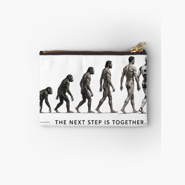 Item preview, The Next Step Is Together – Human & Robot Evolution designed and sold by CMA Design Studio.