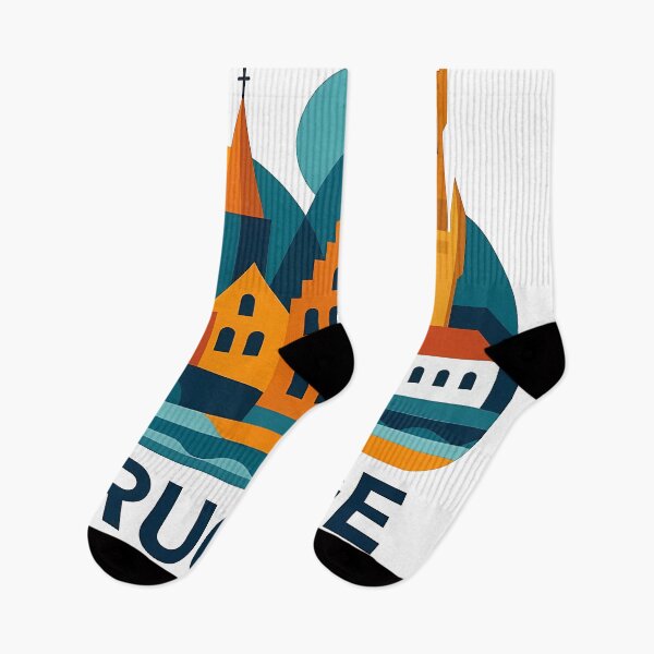 Item preview, Brugge Belgium Travel Souvenir - Belfry Tower & Canal Market Art designed and sold by OzzFrequency.