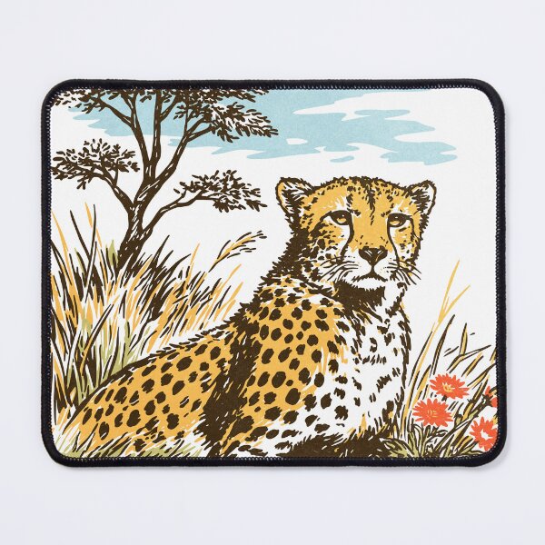 Item preview, Cheetah Safari Wildlife Illustration designed and sold by trajeado14.