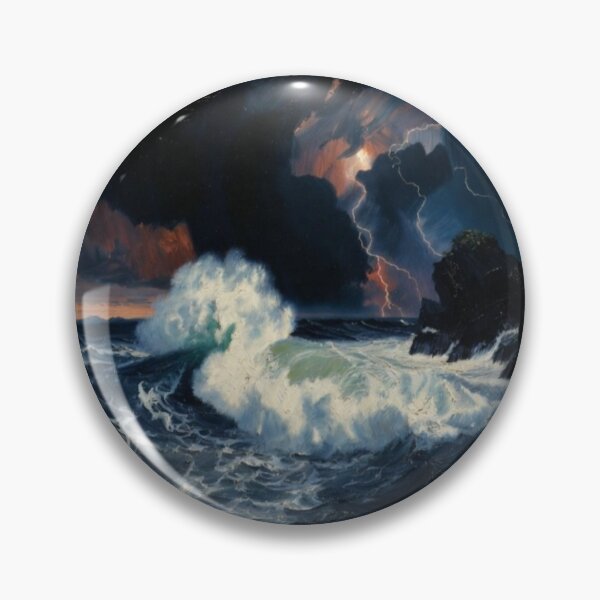 Item preview, Epic Stormy Ocean Midnight Tempest Lightning Crashing Wave designed and sold by Nexus Space.