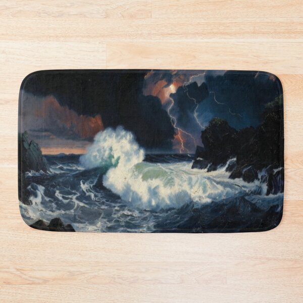 Item preview, Epic Stormy Ocean Midnight Tempest Lightning Crashing Wave designed and sold by Nexus Space.