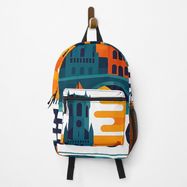 Item preview, Brugge Belgium Travel Souvenir - Belfry Tower & Canal Market Art designed and sold by OzzFrequency.