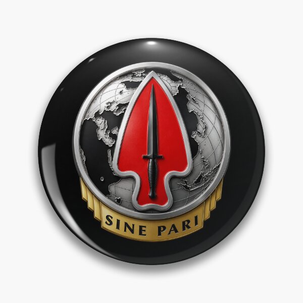 Item preview, Army - USASOC - Sine Pari - Delta Force wo txt - 3D - Enhanced designed and sold by Military Insignia Products.