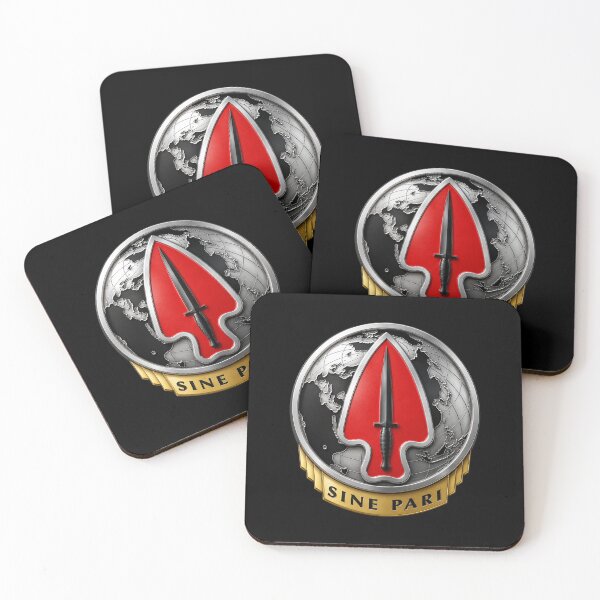Item preview, Army - USASOC - Sine Pari - Delta Force wo txt - 3D - Enhanced designed and sold by Military Insignia Products.