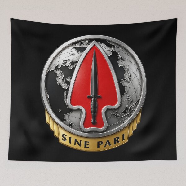 Item preview, Army - USASOC - Sine Pari - Delta Force wo txt - 3D - Enhanced designed and sold by Military Insignia Products.