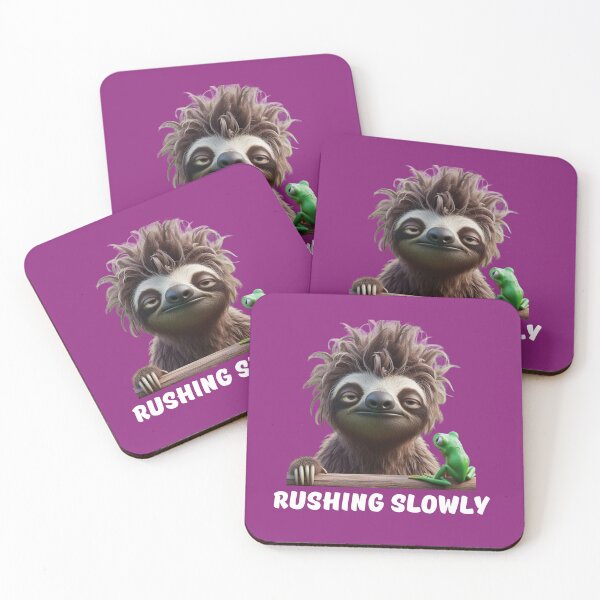 Item preview, Funny Sloth Rushing Slowly Quote Design designed and sold by BULAIR89.