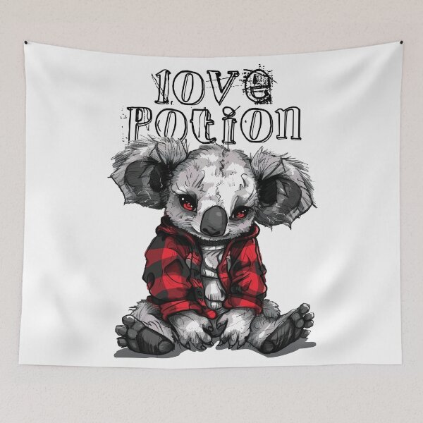 Item preview, Love Potion Emo Lumberjack Koala designed and sold by RichardRags.