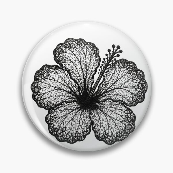 Item preview, Flor de hibisco de verano con encaje designed and sold by Novannah.