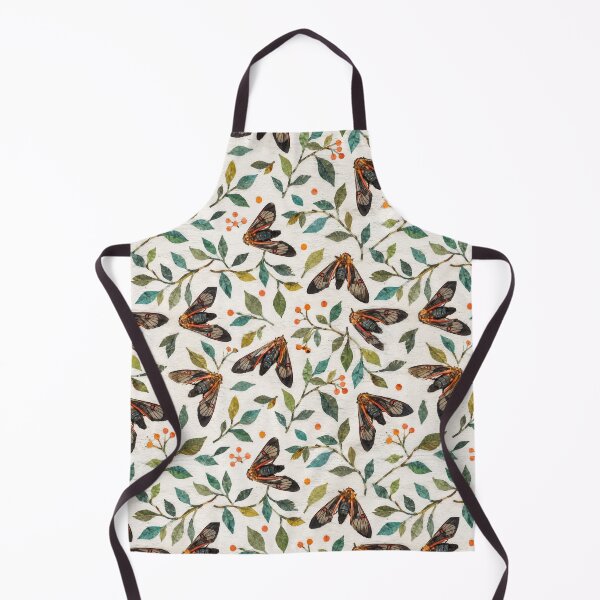 Item preview, Colorful Moth Seamless Pattern | Vintage Botanical Insect Repeat with Greenery designed and sold by SWSandraWechner.