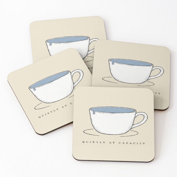 Item preview, Quietly at Capacity Cup Shirt for Overwhelmed Introverts designed and sold by POD DYNASTY | Original Print On Demand T-Shirt Graphics.