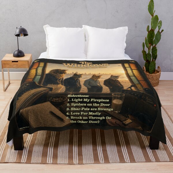 Item preview, The Windows Psychedelic Cat Classic Retro Album Parody designed and sold by MissTerryWoman.