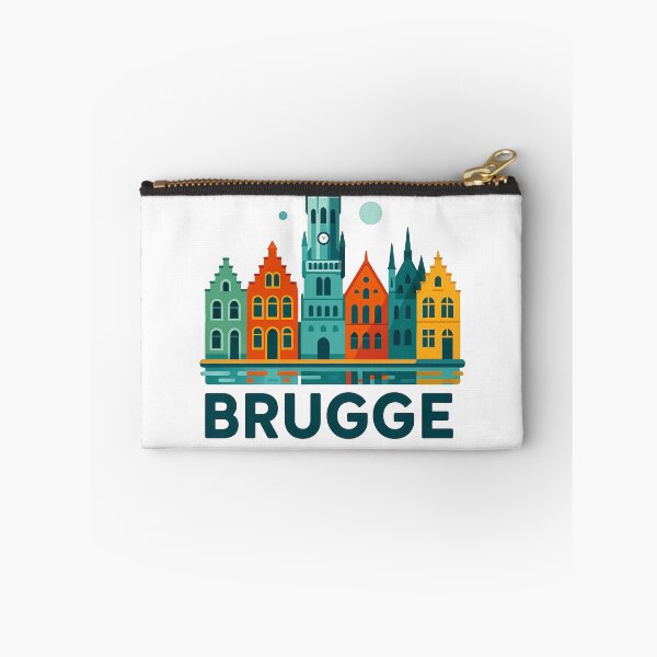 Item preview, Brugge Belgium Travel Souvenir - Belfry Tower & Canal Market Art designed and sold by OzzFrequency.