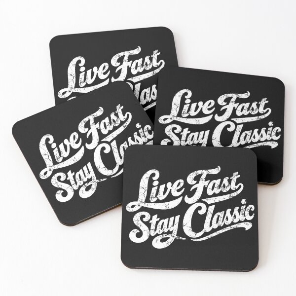 Item preview,  Classic retro muscle car Live Fast Stay Classic hot rod T-Shirt designed and sold by BlueLineLAX.