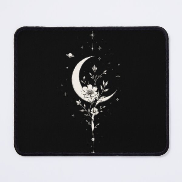 Item preview, Minimalist Moon Floral Line Art designed and sold by Nordova.