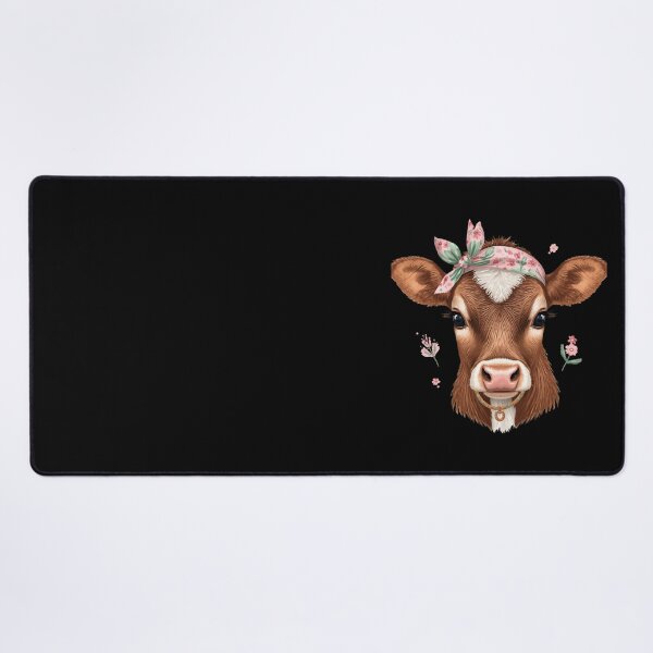 Item preview, Cute Baby Cow Floral Cactus Headband designed and sold by Oddifys.