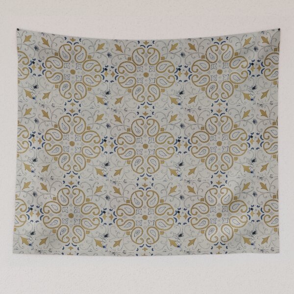 Item preview, Abstract design 5, gold silver and blue designed and sold by LMT-art.
