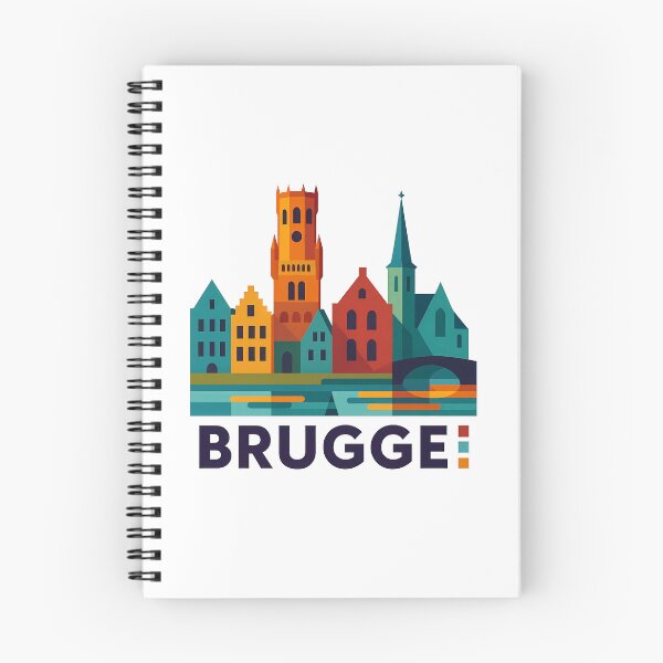 Artikelvorschau, Brügge, Belgien – Souvenir aus dem Belfried und dem Kanalmarkt entworfen und verkauft von OzzFrequency.