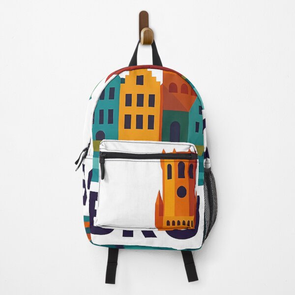 Item preview, Brugge Belgium Travel Souvenir - Belfry Tower & Canal Market Art designed and sold by OzzFrequency.