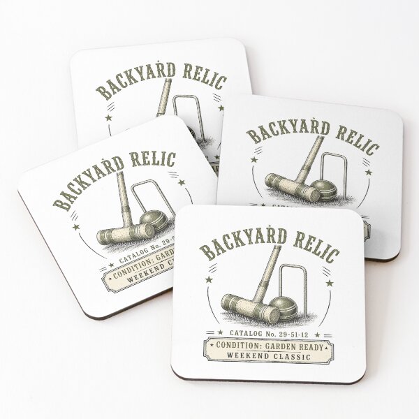 Item preview, Backyard Relic | Vintage Croquet Set | Garden Ready | Retro Engraving Graphic designed and sold by Mikoff04-arts.