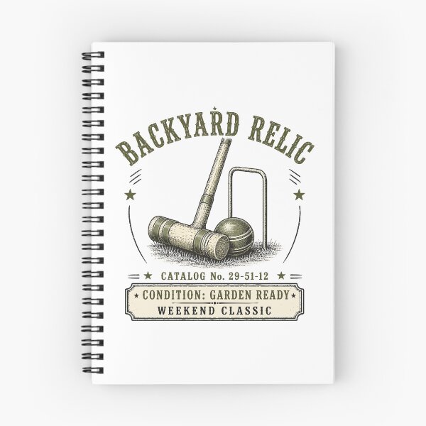 Item preview, Backyard Relic | Vintage Croquet Set | Garden Ready | Retro Engraving Graphic designed and sold by Mikoff04-arts.
