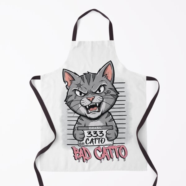 Item preview, Bad Catto Mugshot | Funny Criminal Gangster Cat Streetwear designed and sold by BlackCat Vibe.