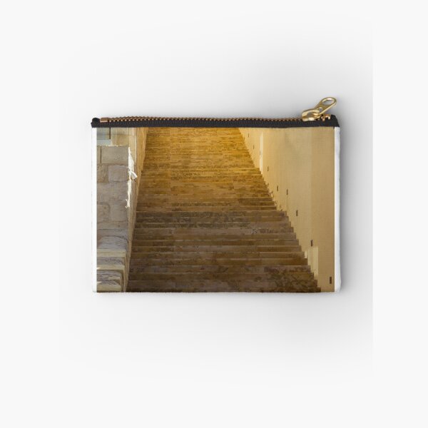 Item preview, Stone Staircase At Historic Fortress With Sunlit Steps And Strong Leading Lines designed and sold by Nmallia.
