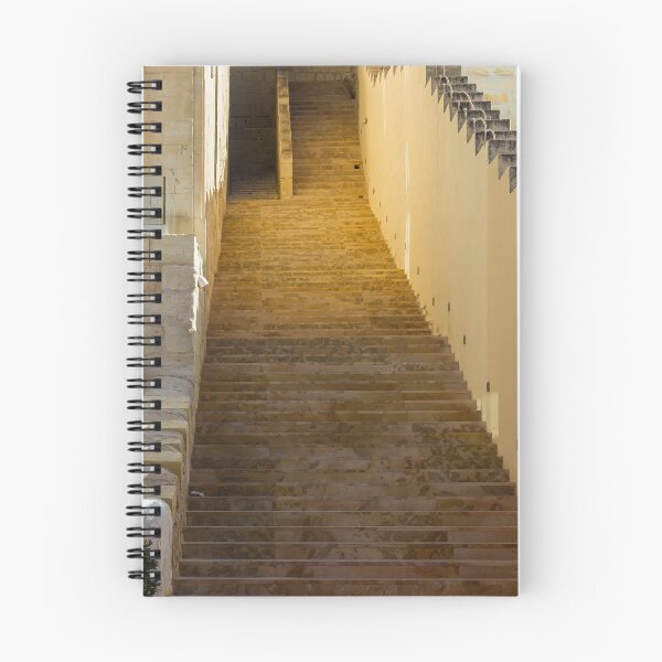 Item preview, Stone Staircase At Historic Fortress With Sunlit Steps And Strong Leading Lines designed and sold by Nmallia.
